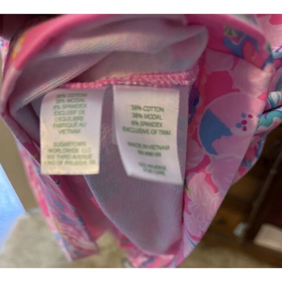 Lilly Pulitzer Cover Up Dress Womens M Pink Shell Me Something Good - Picture 7 of 8